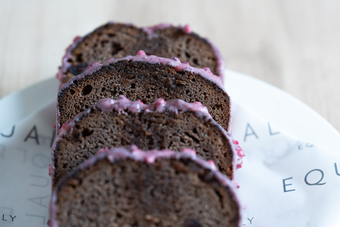 Assortment of 4 chocolate raspberry cakes